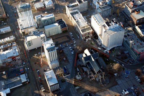 Aerial View of Cathedral Square